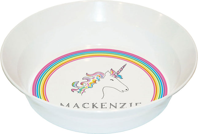 Personalized Childrens Over The Rainbow Dining Bowl