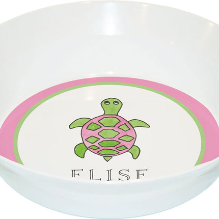 Personalized Childrens Sea Turtle Dining Bowl