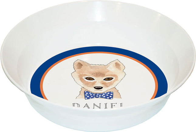 Personalized Childrens Woodsy Fox Dining Bowl