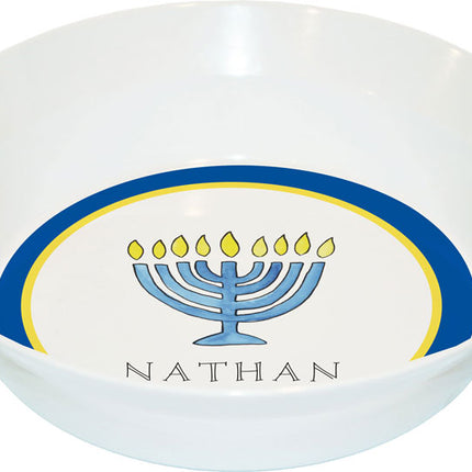 Personalized Childrens Hanukkah Dining Bowl