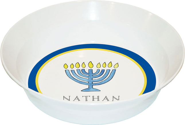 Personalized Childrens Hanukkah Dining Bowl