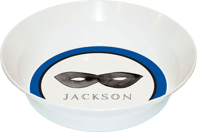 Personalized Childrens Superhero Dining Bowl