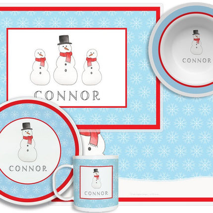 Personalized Childrens Frosty Man 4 Piece Table Set