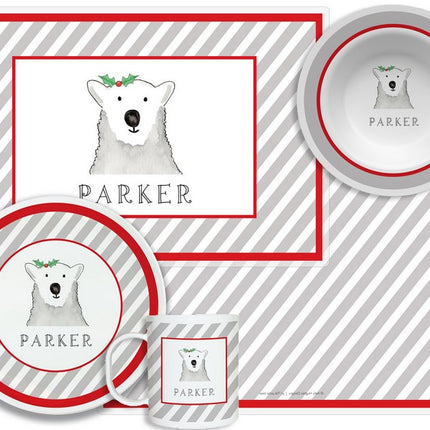 Personalized Childrens Polar Bear 4 Piece Table Set