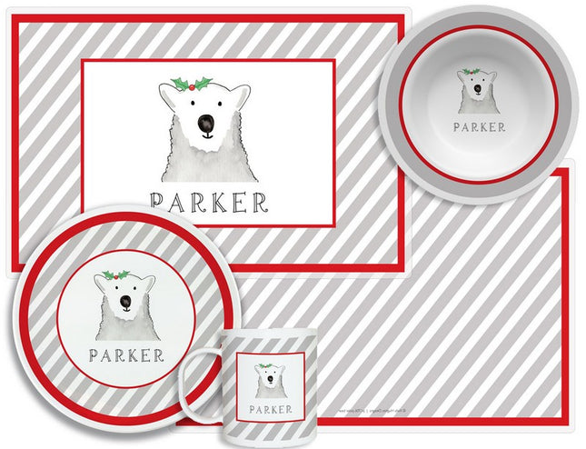 Personalized Childrens Polar Bear 4 Piece Table Set