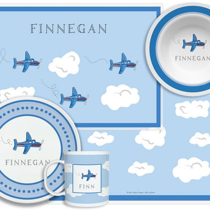 Personalized Childrens Airplanes 4 Piece Table Set