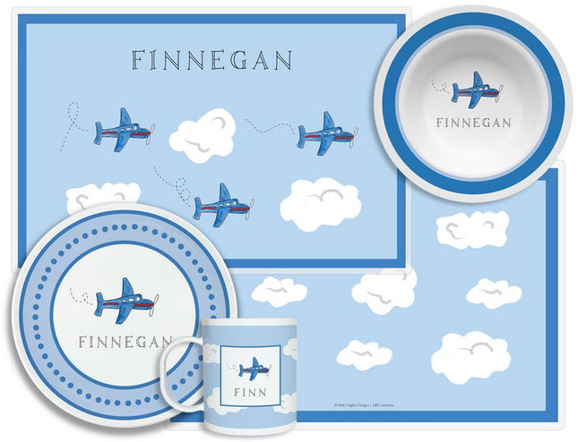 Personalized Childrens Airplanes 4 Piece Table Set