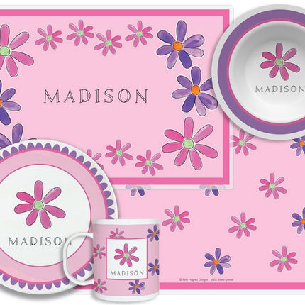 Personalized Childrens Flower Power 4 Piece Table Set