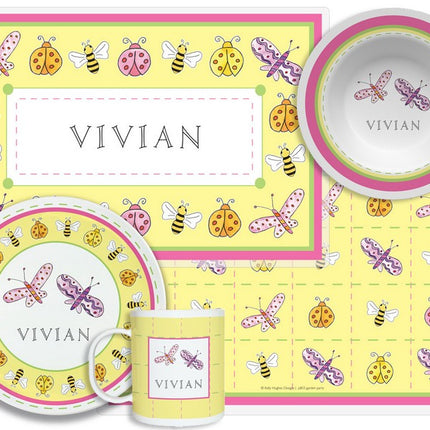 Personalized Childrens Garden Party 4 Piece Table Set
