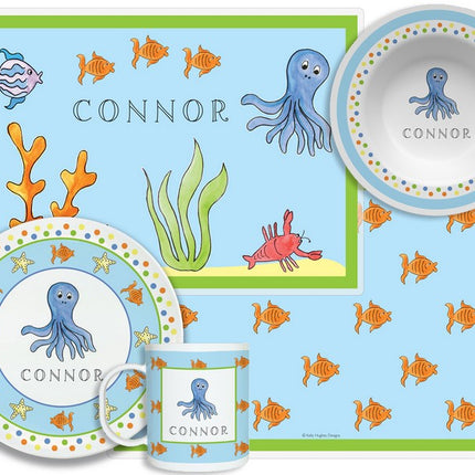 Personalized Childrens Under The Sea 4 Piece Table Set