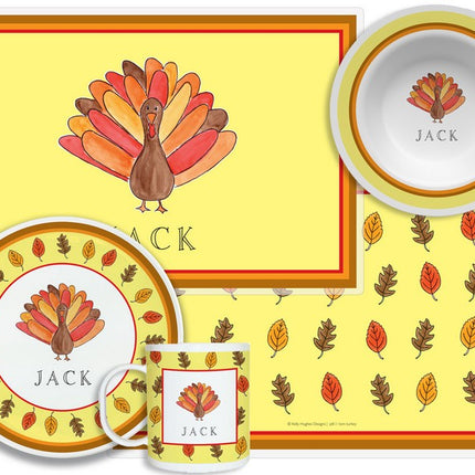 Personalized Childrens Tom Turkey 4 Piece Table Set