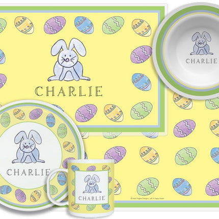 Personalized Childrens Hoppy Easter 4 Piece Table Set