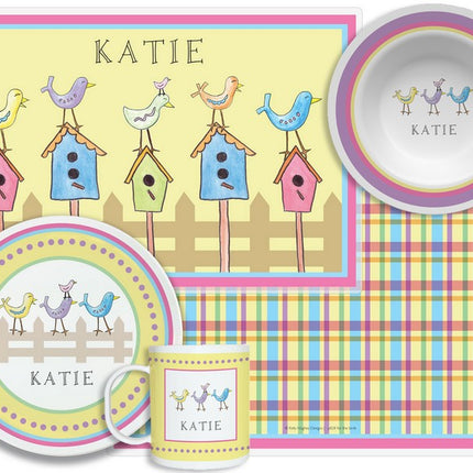 Personalized Childrens For The Birds 4 Piece Table Set
