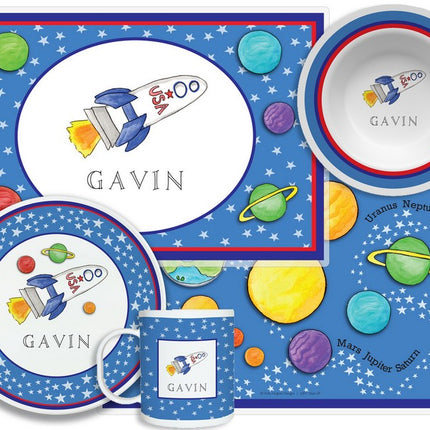 Personalized Childrens Blast Off 4 Piece Table Set