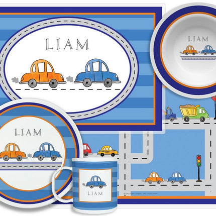 Personalized Childrens Vroom Vroom 4 Piece Table Set