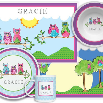 Personalized Childrens What A Hoot 4 Piece Table Set