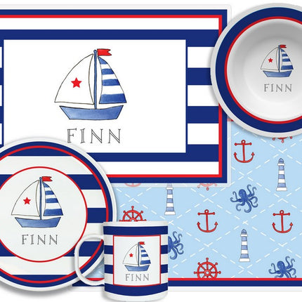 Personalized Childrens Set Sail 4 Piece Table Set