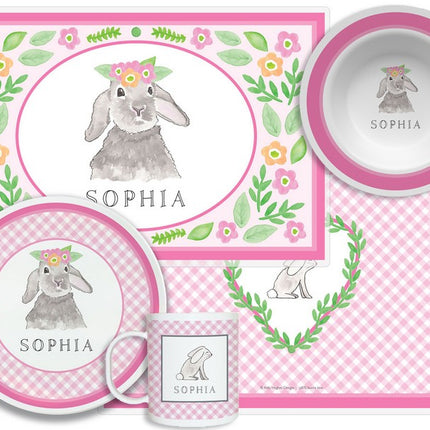 Personalized Childrens Bunny Love 4 Piece Table Set