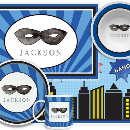 Personalized Childrens Superhero 4 Piece Table Set