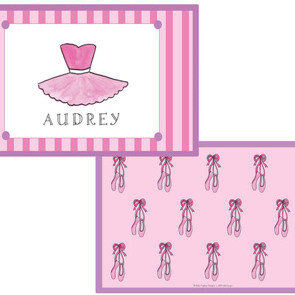 Personalized Childrens Ballerina Placemat