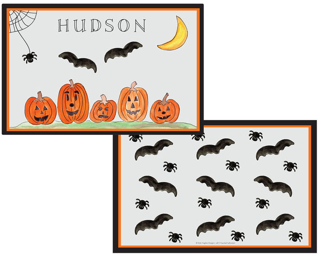 Personalized Childrens Halloween Placemat