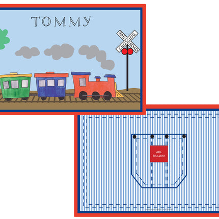 Personalized Childrens All Aboard Placemat