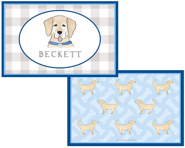 Personalized Childrens Happy Tails Placemat
