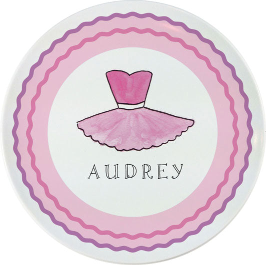 Personalized Childrens Ballerina Dining Plate