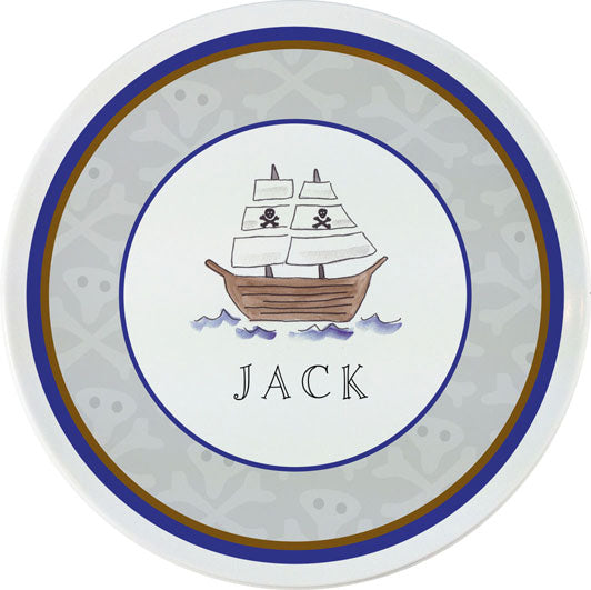 Personalized Childrens Ahoy Matey Dining Plate