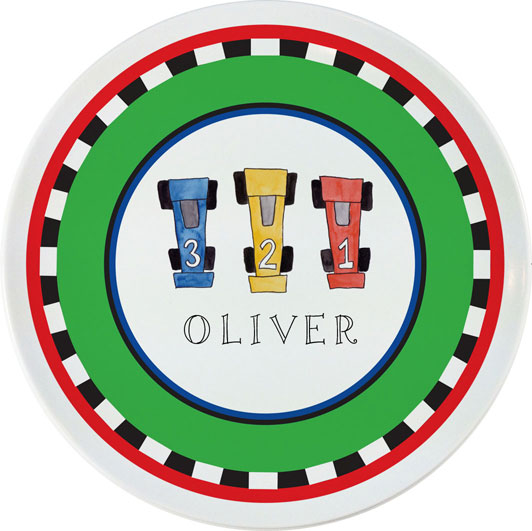Personalized Childrens On Your Mark Dining Plate