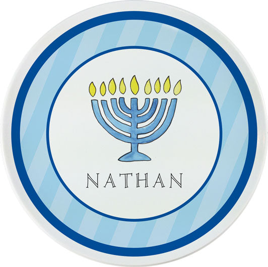 Personalized Childrens Hanukkah Dining Plate