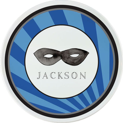 Personalized Childrens Superhero Dining Plate