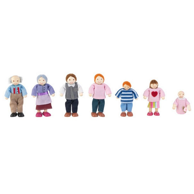 KidKraft Doll Family of 7 - Caucasian