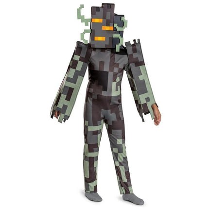 Kids Classic Minecraft Creaking Jumpsuit Costume