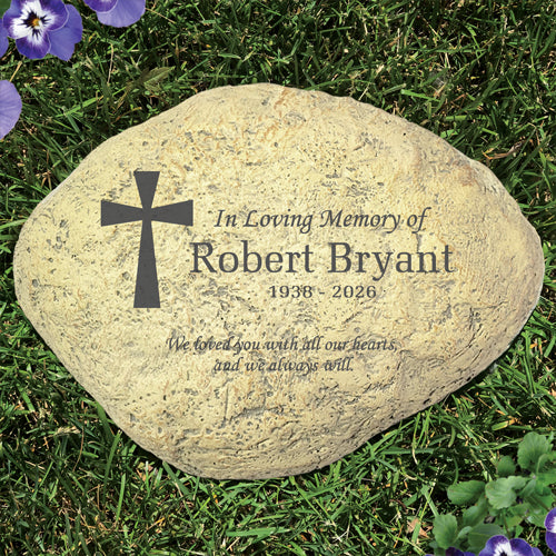 Personalized Memorial Garden Stone - Large