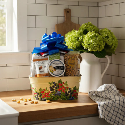 Large Berry Themed Gourmet Snack Gift Tin
