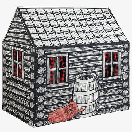 Log Cabin Play Tent for Kids