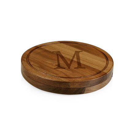 Monogram - Acacia Circo Cheese Cutting Board & Tools Set