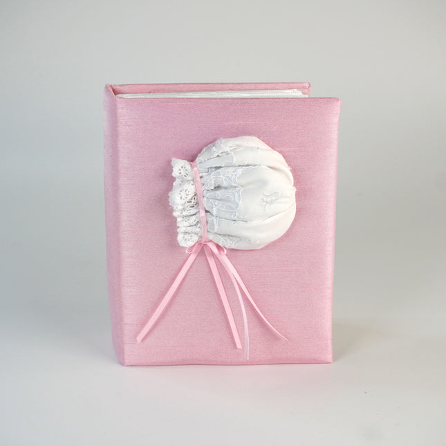 Personalized Small Hardbound Photo Album In Swiss Batiste on Shantung