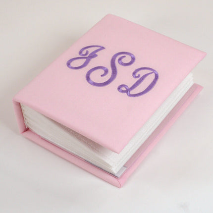 Personalized Small Hardbound Photo Album In Malibu Cotton Poplin