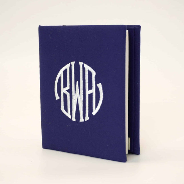 Personalized Small Hardbound Photo Album In Malibu Cotton Poplin