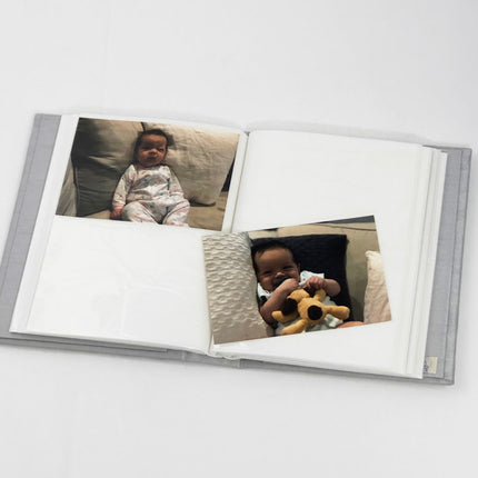 Personalized Medium Hardbound Photo Album in  Baby Shantung