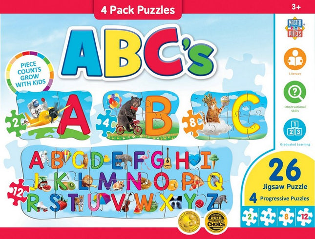 Educational - ABC's 4 Pack Puzzles