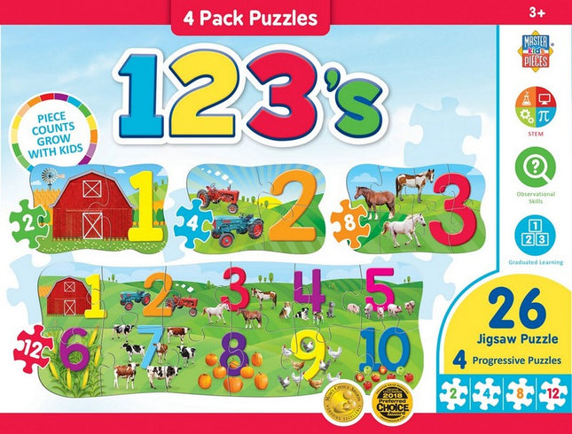 Educational - 123's 4 Pack Puzzles