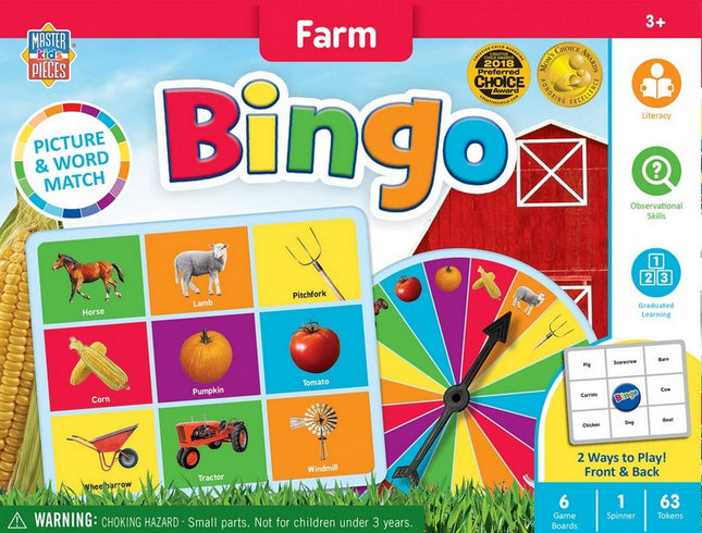 Educational - Farm Bingo Game