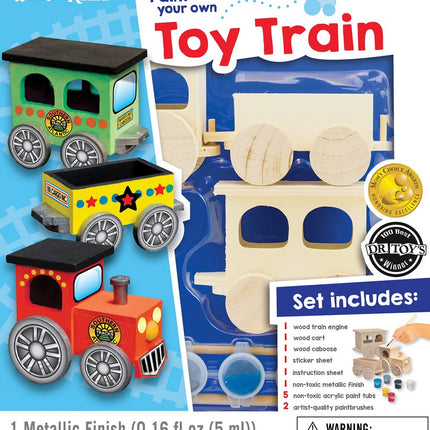 Toy Train Wood Paint Kit