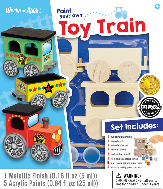 Toy Train Wood Paint Kit