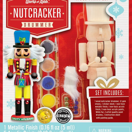Nutcracker Drummer Holiday Wood Paint Kit