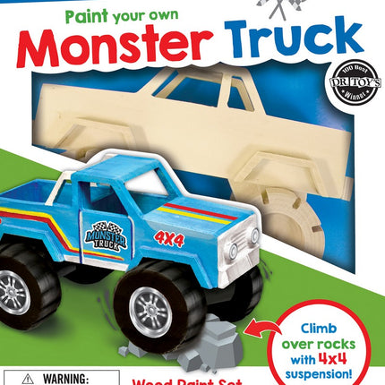 Monster Truck Premium Wood Paint Kit