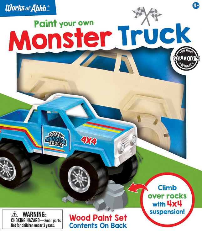Monster Truck Premium Wood Paint Kit